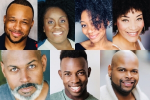 Clockwise from top left: Carleton Bluford, Dee-Dee Darby-Duffin, Latoya Cameron, Kandyce Marie, Brian Kinnard, Jamal A. Shuriah, and Lee Palmer