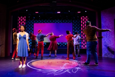 Daisy Ali All (far left) and cast. Image credit Todd Collins